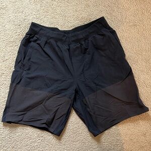 Men’s lululemon black athletic shorts sz L